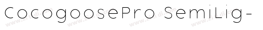CocogoosePro SemiLig字体转换